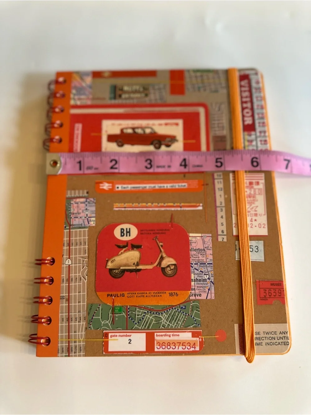 Galison New York Prose Journal Collage Spiral Notebook - Orange
